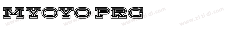 MYoyo PRC字体转换